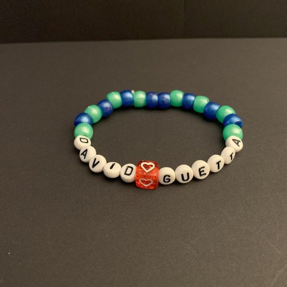 David Guetta Single Kandi Beaded Bracelet Rave & Festival Accessories - Picture 1 of 1